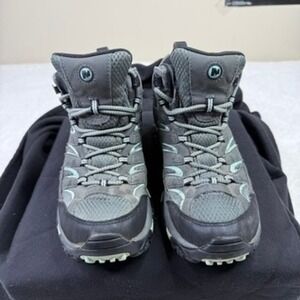 Merrell Moab 3 Mid Waterproof Hiking Boots Women's Gray Lace Up Vibram Sole
